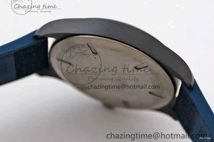 MIROTIME 1230 BestValue Mark XVIII IW328101 Black Ceramic M+F 1:1 Best Edition Blue Dial on Blue Nylon Strap A 7058